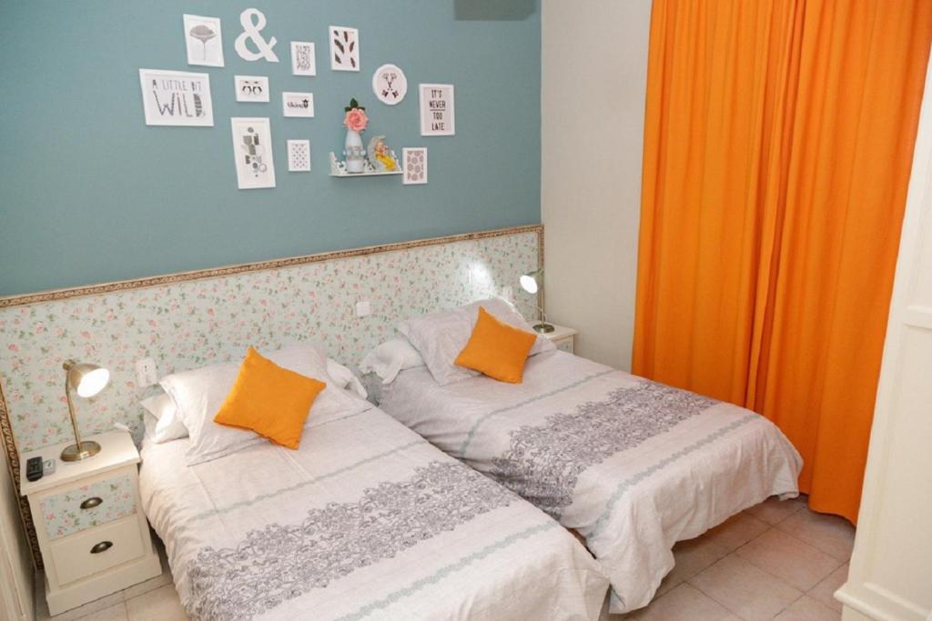 Cama o camas de una habitación en Pension Internacional