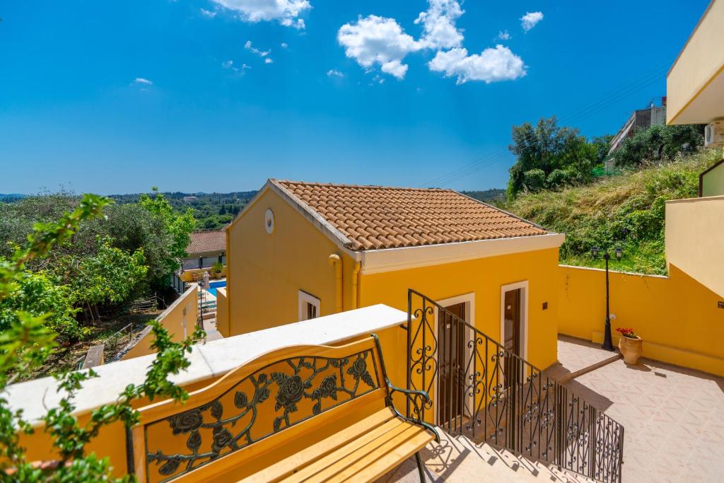 Balkón nebo terasa v ubytování Corfu Secret Hotel