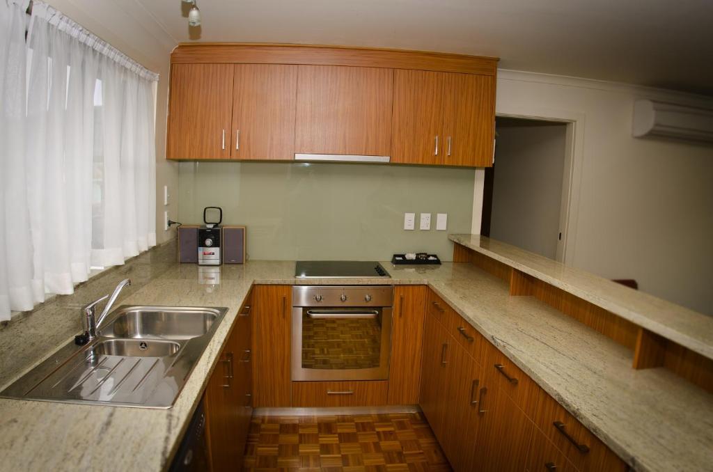 Kuchyň nebo kuchyňský kout v ubytování Panorama Court