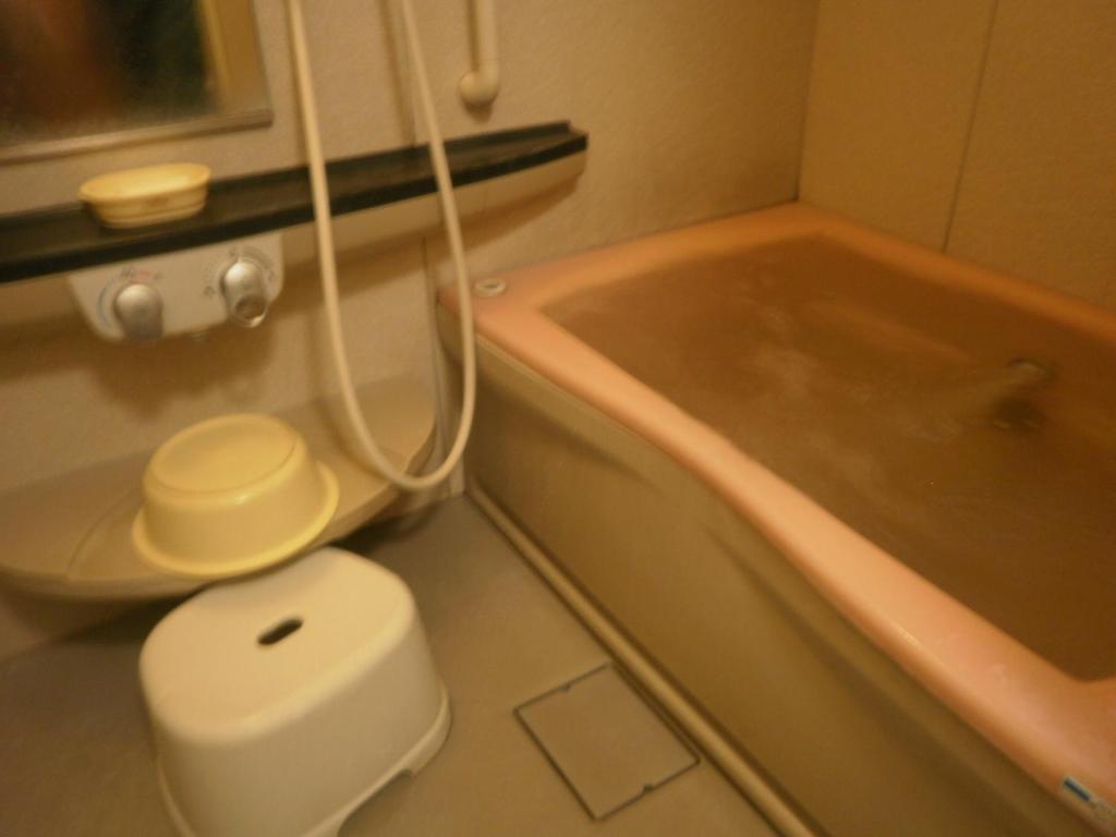 Koupelna v ubytování Kakiya Ryokan
