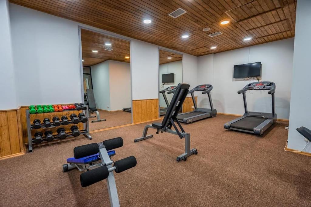 Fitness centrum a/nebo fitness zařízení v ubytování New Gudauri, loft 2, Apartment 309, RED CO