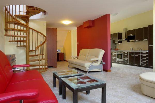 Posezení v ubytování Sopocki Dwór Apartments