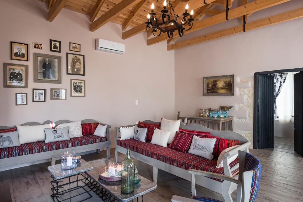 Posezení v ubytování Boutique Villa Kalliope