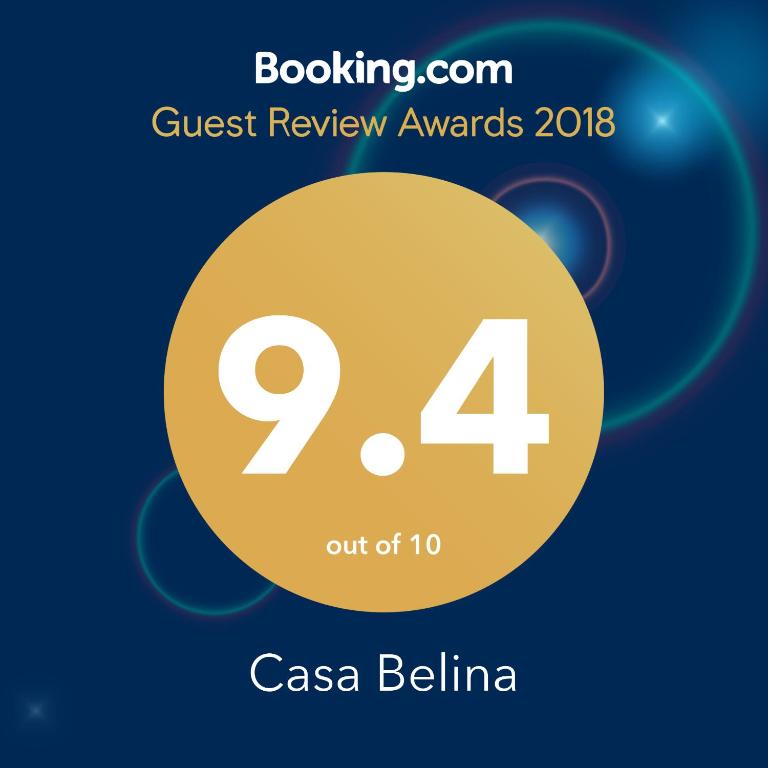 Certifikát, hodnocení, plakát nebo jiný dokument vystavený v ubytování Casa Belina