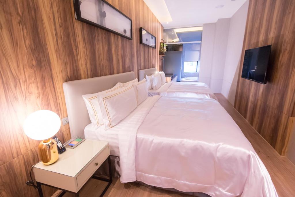 TV a/nebo společenská místnost v ubytování J Moon Villa Motel
