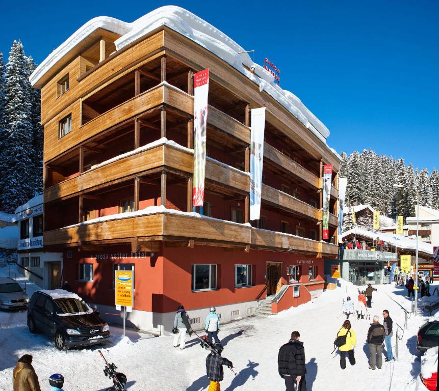 Arosa Vetter Hotel v zimě