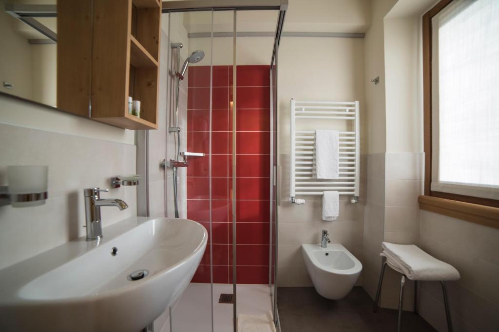 Koupelna v ubytování Hotel Terme