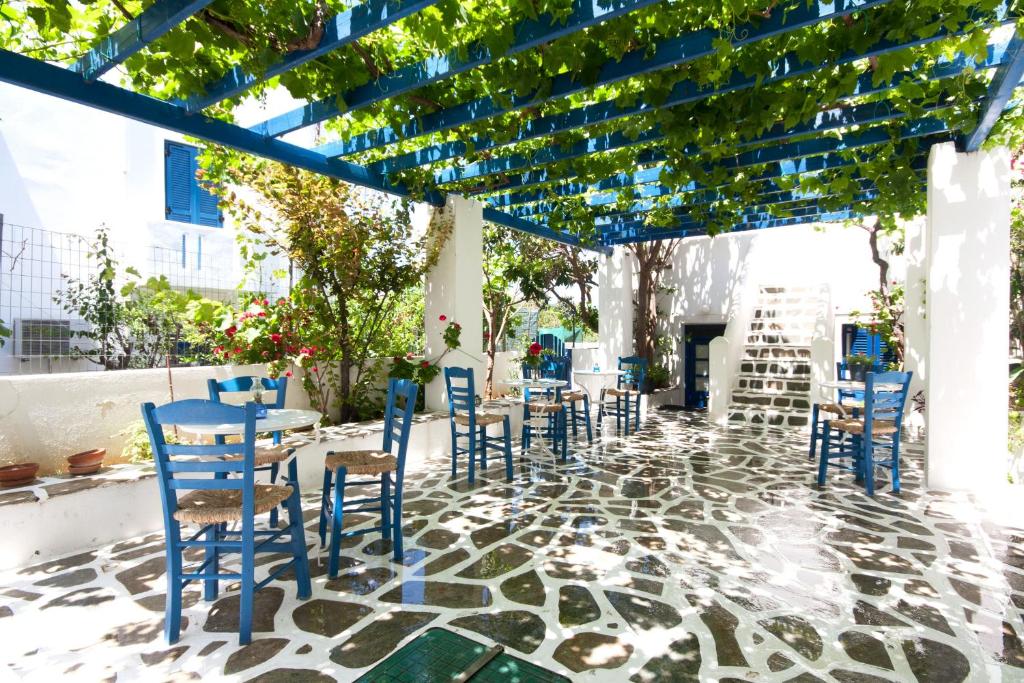 Restaurace v ubytování Angeliki's Studios Paros