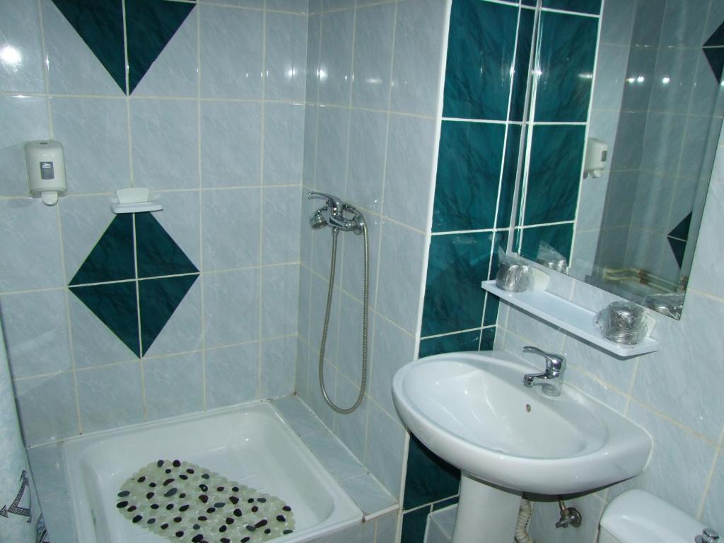 Koupelna v ubytování Hotel Silva