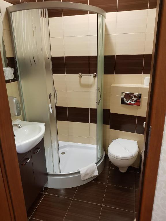 Kúpeľňa v ubytovaní Hotel Stara Gorzelnia