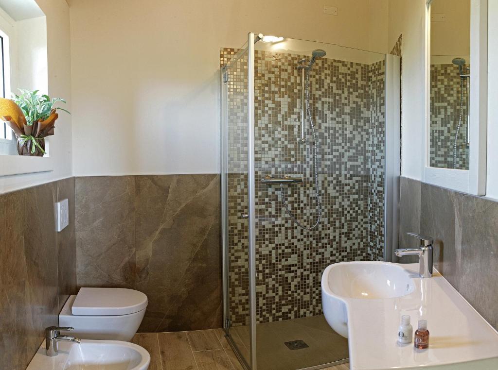 Koupelna v ubytování Relais Colle San Giorgio