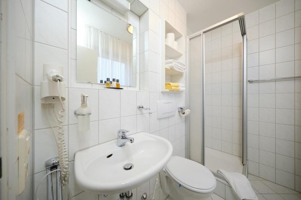 Koupelna v ubytování Gästehaus Schumm