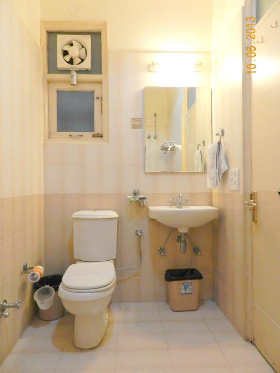 Koupelna v ubytování Hotel Tara Palace, Chandni Chowk