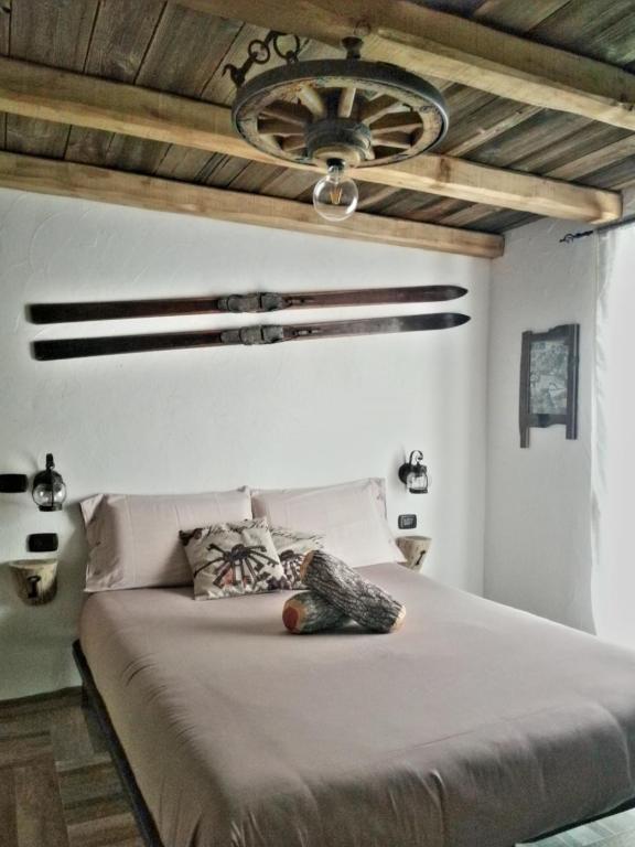 Postel nebo postele na pokoji v ubytování B&B Le Ciaf