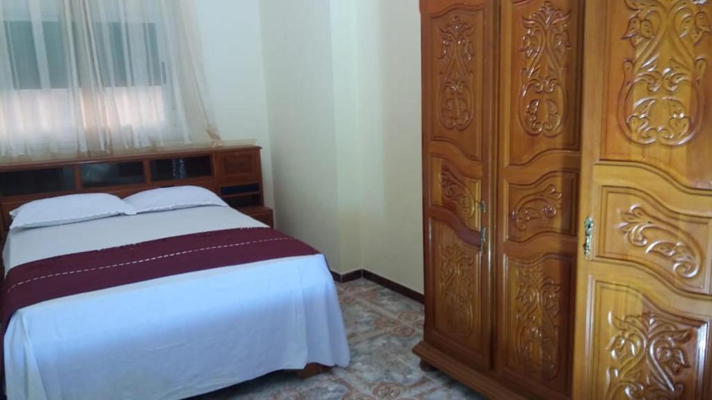 Postel nebo postele na pokoji v ubytování Appartement alhoceima