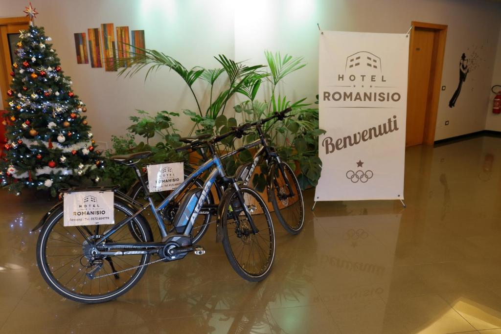 Jízda na kole v ubytování Hotel Romanisio nebo okolí
