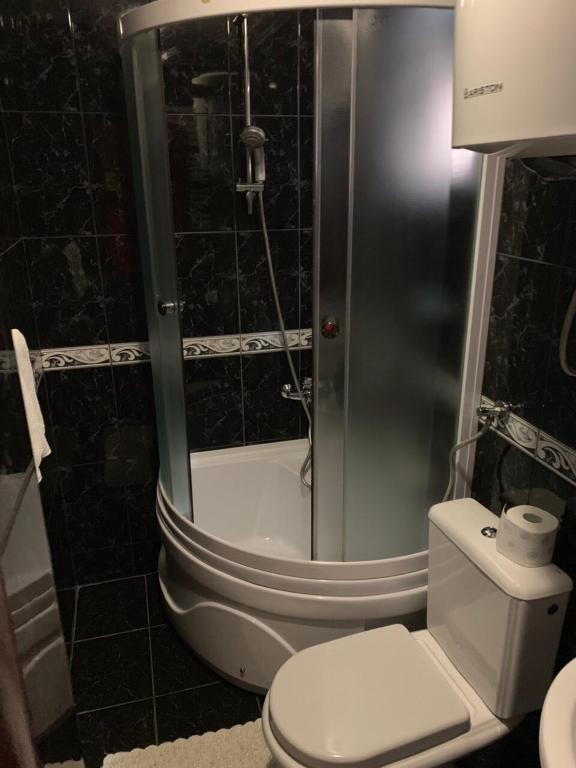 Koupelna v ubytování Rooms Sanja