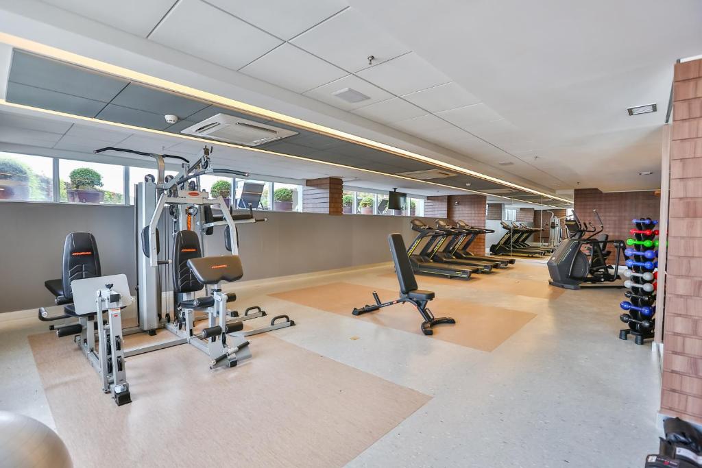 Fitness centrum a/nebo fitness zařízení v ubytování Transamerica Collection Goiânia