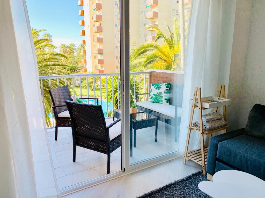 Balkón alebo terasa v ubytovaní Apartamento Góndolas