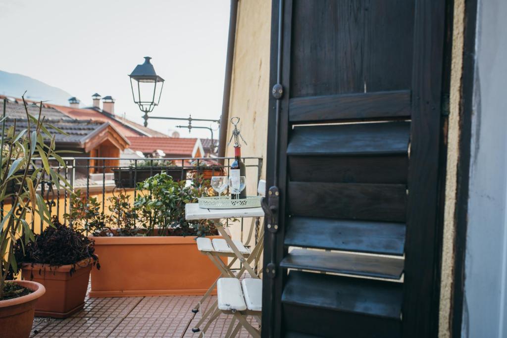 Balkón nebo terasa v ubytování B&B Pedelmont