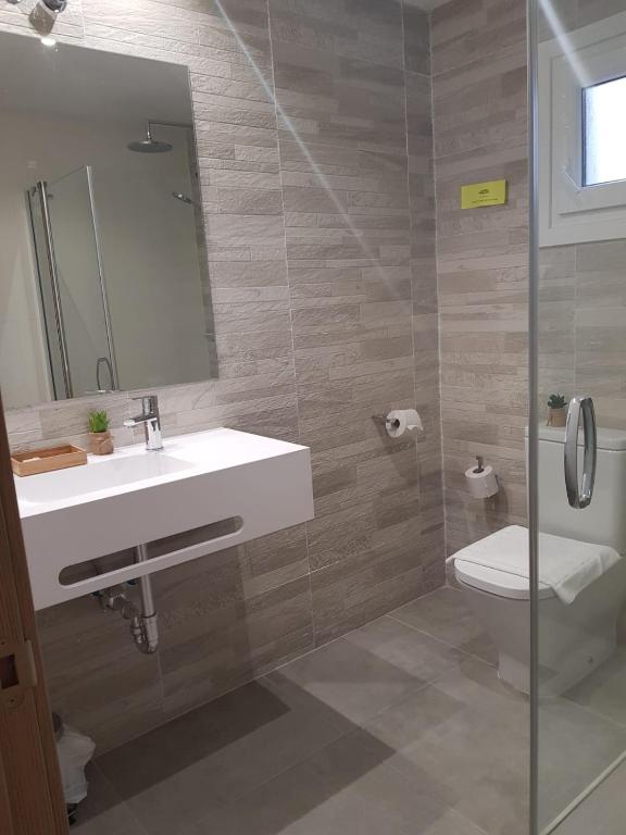Koupelna v ubytování Hotel El Cobertizo
