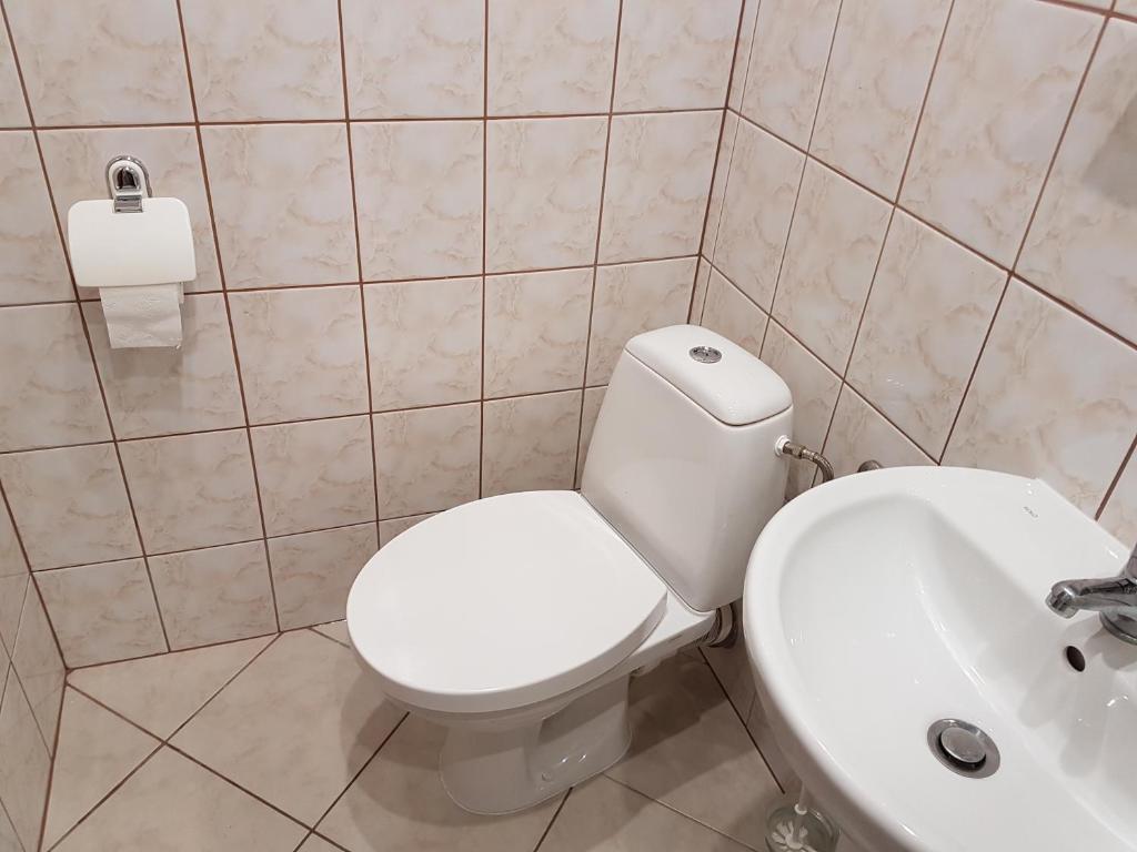 Kúpeľňa v ubytovaní Willa RYŚ
