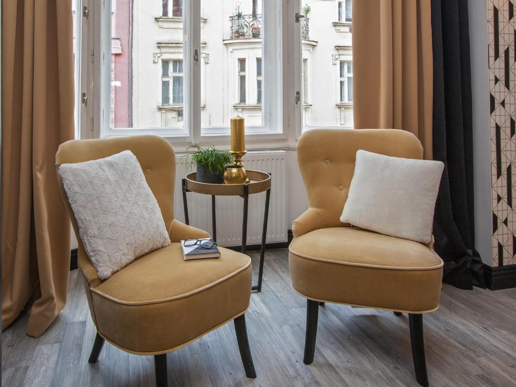 Posezení v ubytování Golden Prague Rooms