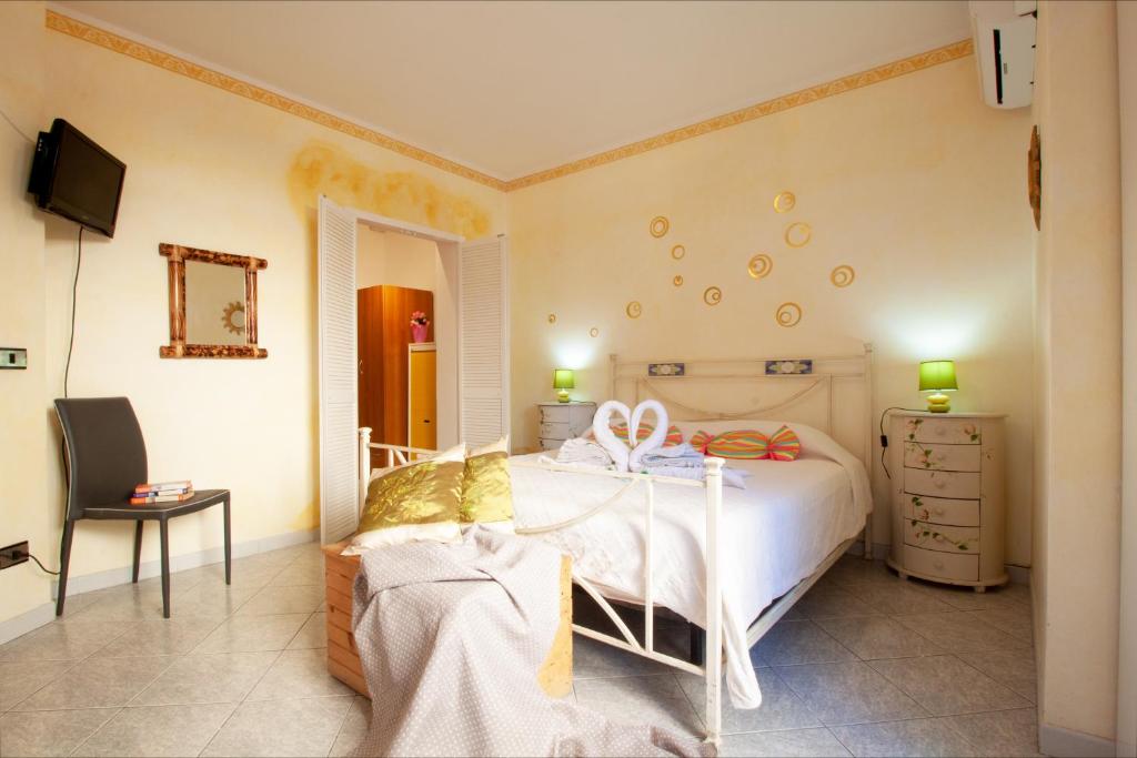 Postel nebo postele na pokoji v ubytování B&B Lety