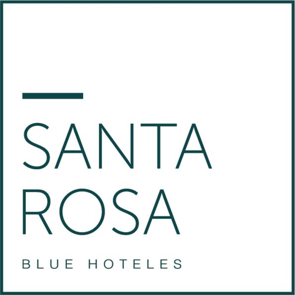 a sign that says santa rosa and blue hotels at Hotel Santa Rosa, Blue Hoteles in Gijón
