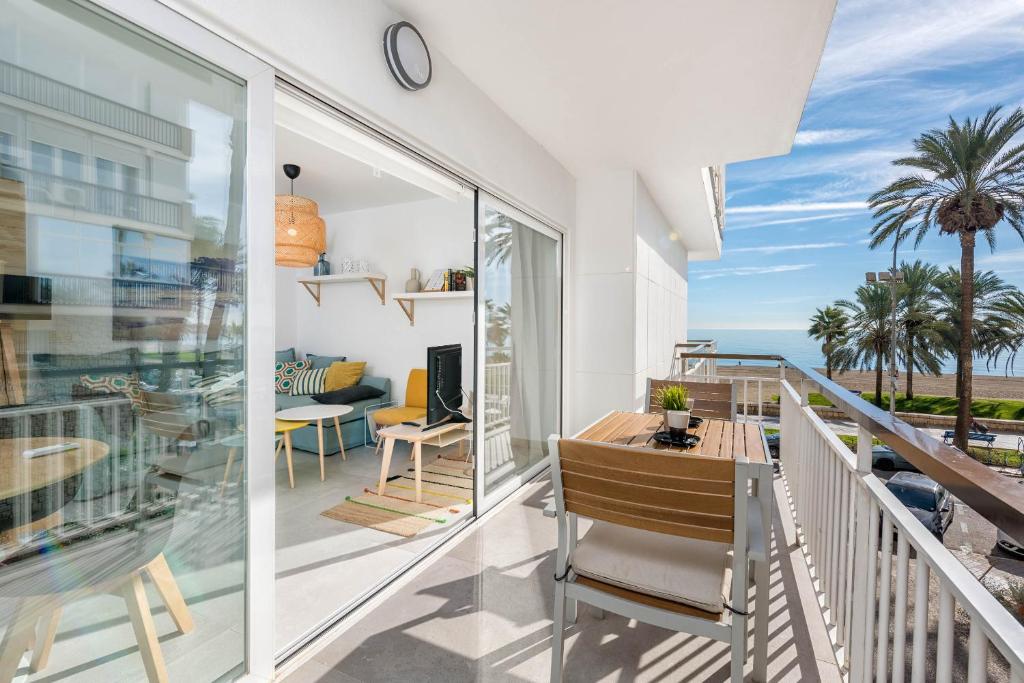 Balkon lub taras w obiekcie Smart Malagueta Seaview