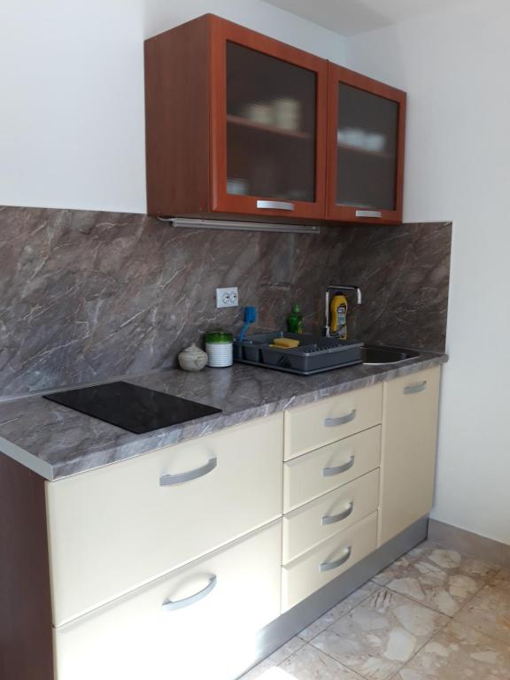 Kuchyňa alebo kuchynka v ubytovaní Apartmani Balažić