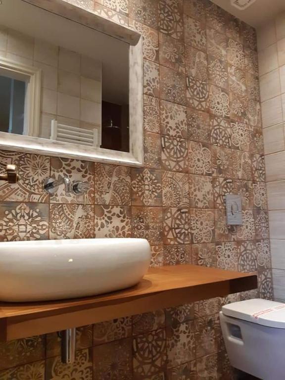 Kúpeľňa v ubytovaní Ganimede Hotel, Galaxidi