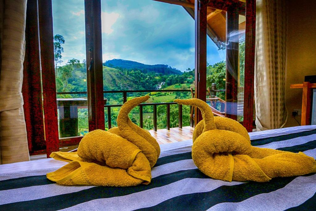 Nespecifikovaný výhled na hory nebo výhled na hory při pohledu z bed and breakfast