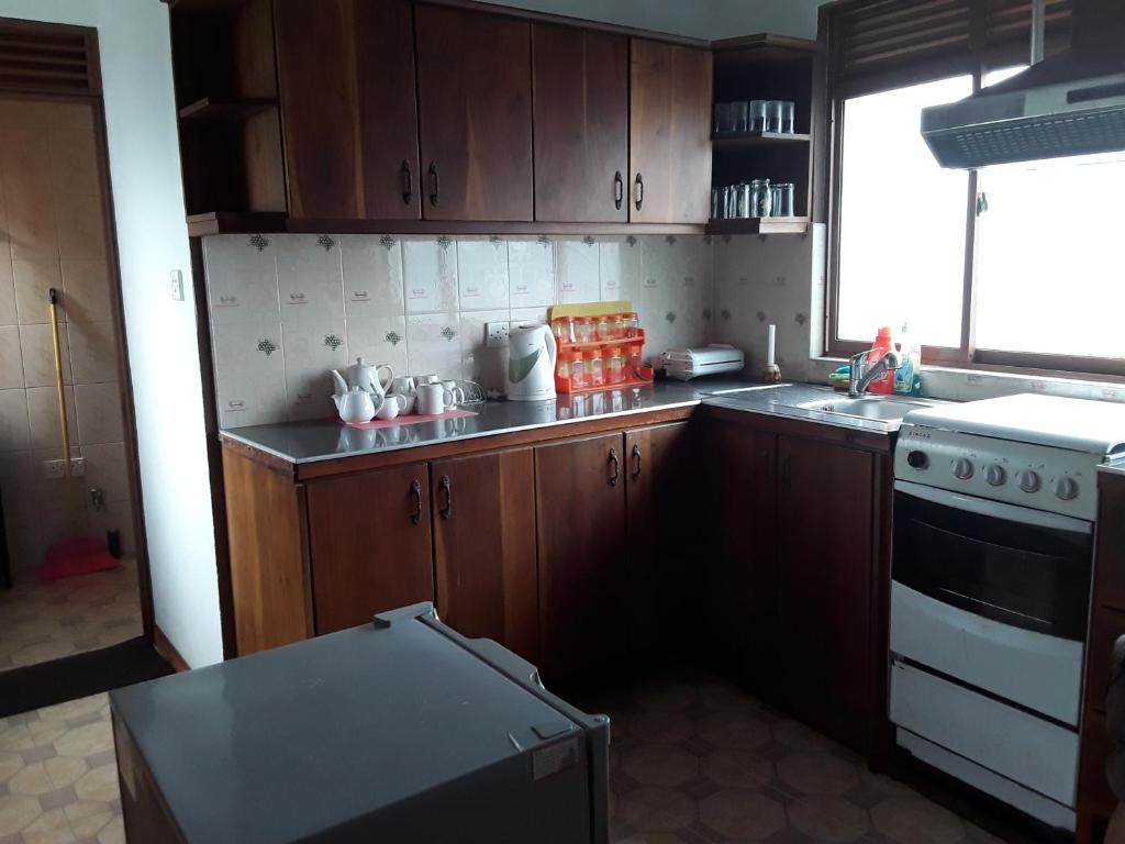 Kuchyň nebo kuchyňský kout v ubytování Flamingo Guest house