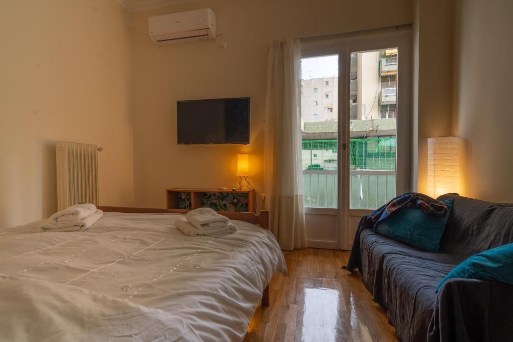 Posteľ alebo postele v izbe v ubytovaní Urban Jungle