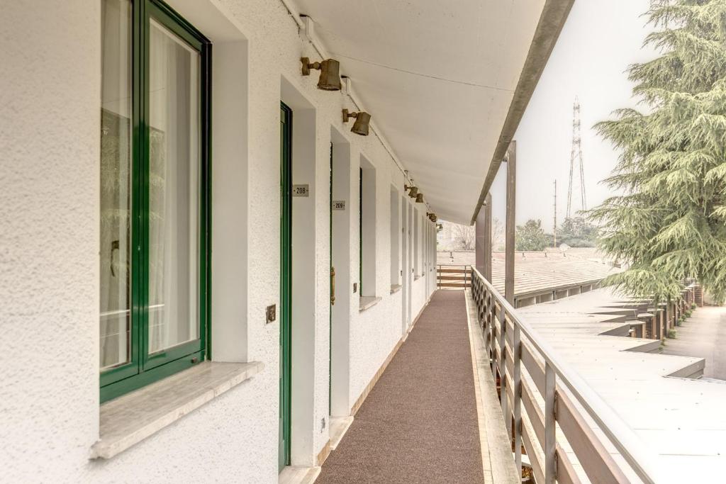 Balkón nebo terasa v ubytování Motel Rona