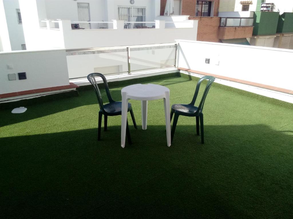 Patio nebo venkovní prostory v ubytování Hostal Loimar
