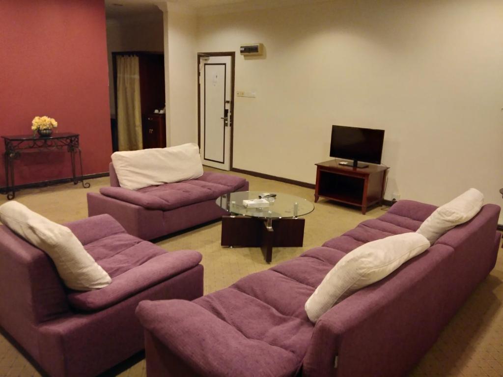 Posezení v ubytování King Park Hotel Tawau
