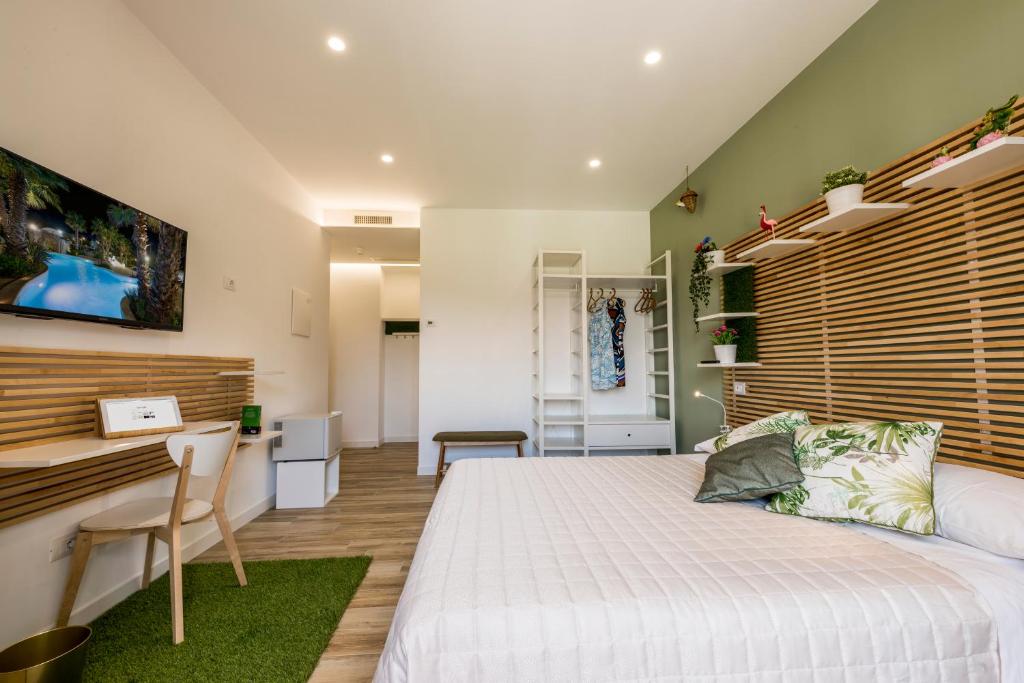 Posteľ alebo postele v izbe v ubytovaní Il Parco dei Poeti B&B