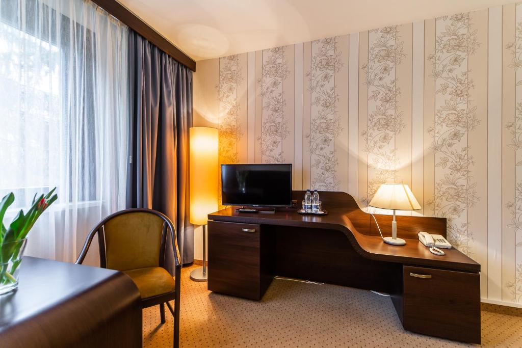 TV a/nebo společenská místnost v ubytování Hotel Solny