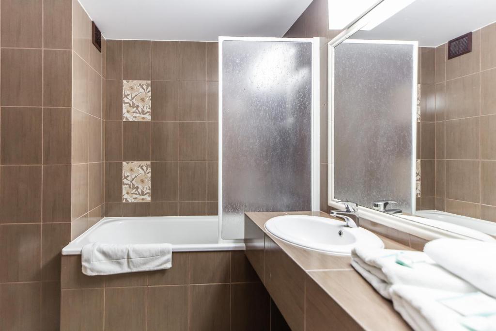 Koupelna v ubytování Hotel Solny