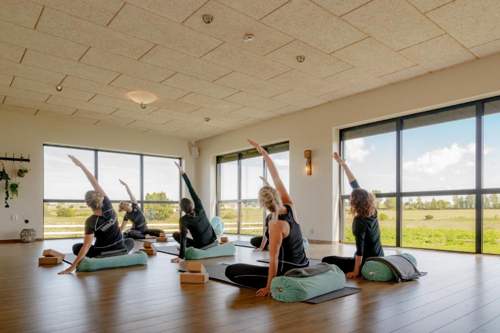 Fitness centrum a/nebo fitness zařízení v ubytování Hotell Mossbylund
