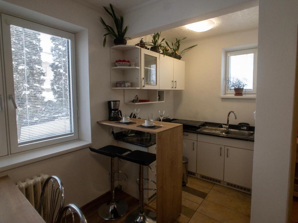 Kuchyň nebo kuchyňský kout v ubytování Guest House Privát Štrba