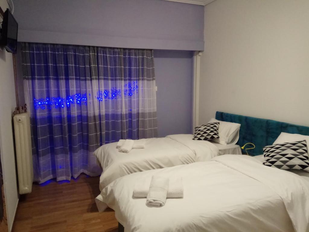 Postel nebo postele na pokoji v ubytování Central Mark-Δωμάτια Διαμερίσματος