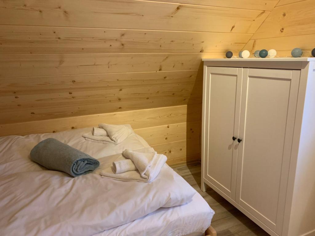 Postel nebo postele na pokoji v ubytování Osada Na Ochodzitej