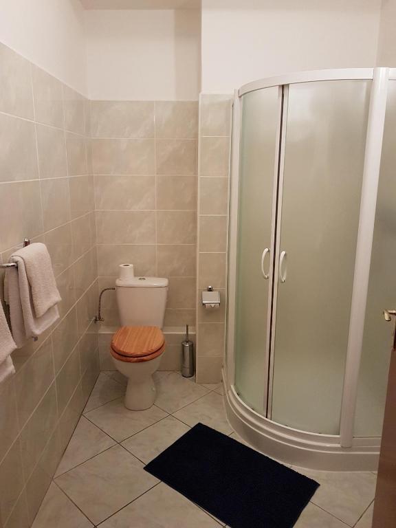 Koupelna v ubytování Eurohotel