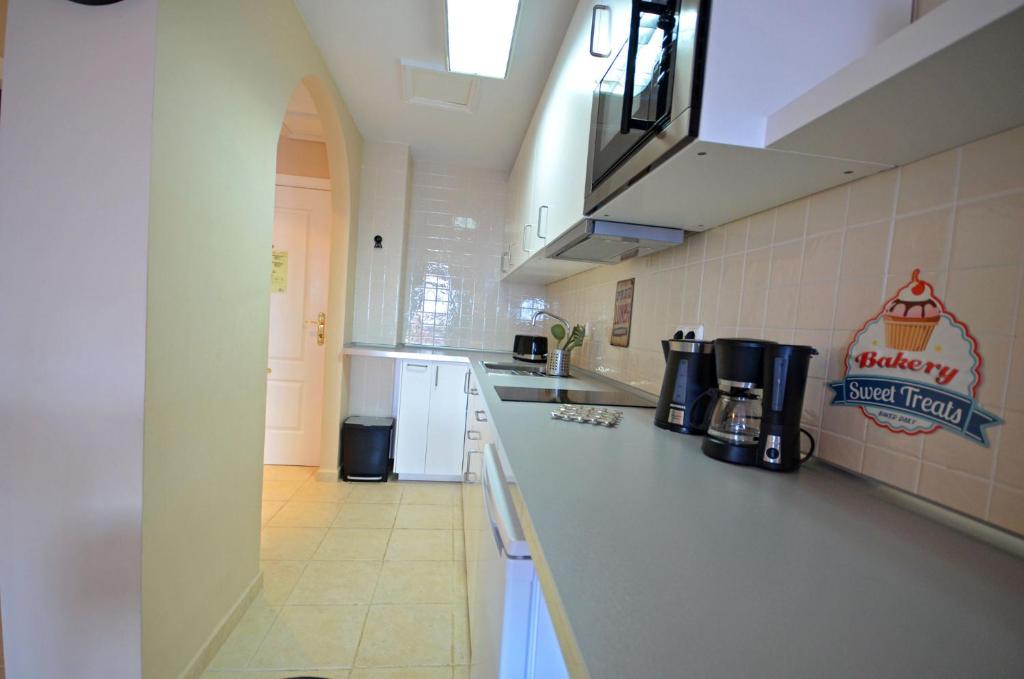 Kuchyň nebo kuchyňský kout v ubytování Ferienwohnung Paraiso 2 Costa Calma Meerblick