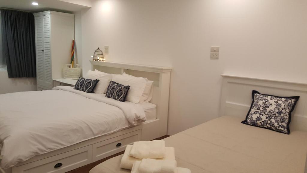 Ένα ή περισσότερα κρεβάτια σε δωμάτιο στο Wora Stay room Kata beach