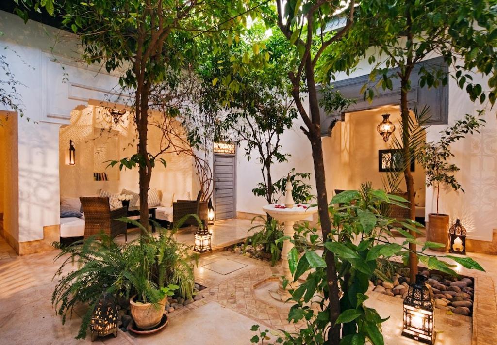 Zahrada ubytování Riad Dar Hanane
