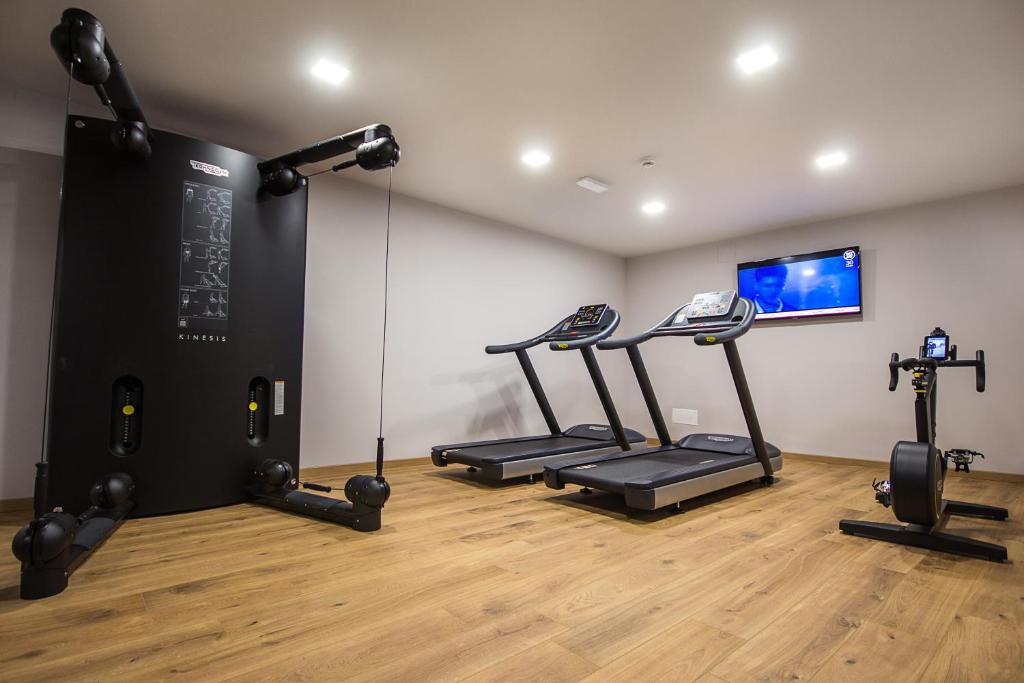 Fitness centrum a/nebo fitness zařízení v ubytování Hotel Europa